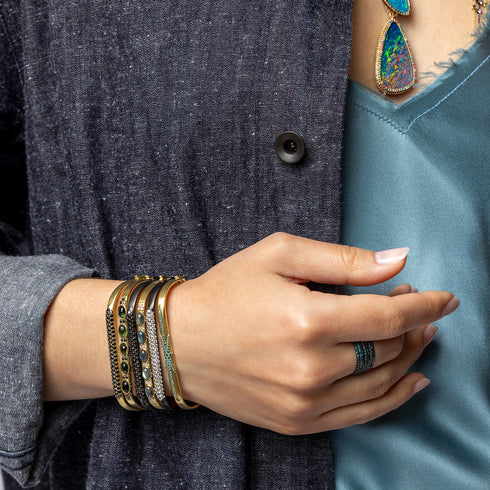 rainbow stacks rock, here in blue + black diamonds<br>shop the look > rhythm and blues<span class='visuallyhidden'>; shop help at 760-978-9297.</span>